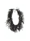 Night Glow – Black Cut Beaded Pendulum Necklace Design