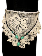 Smoked Shimmer – Multifunctional Accessory with Triangle Crochet Motif