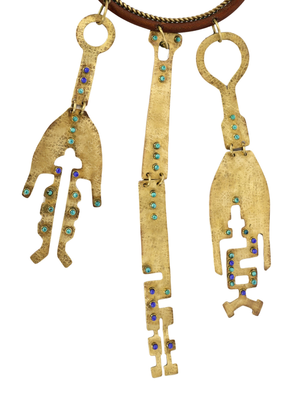 Migration Path - Brass and Natural Stone Door and Wall Ornament