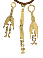 Migration Path - Brass and Natural Stone Door and Wall Ornament