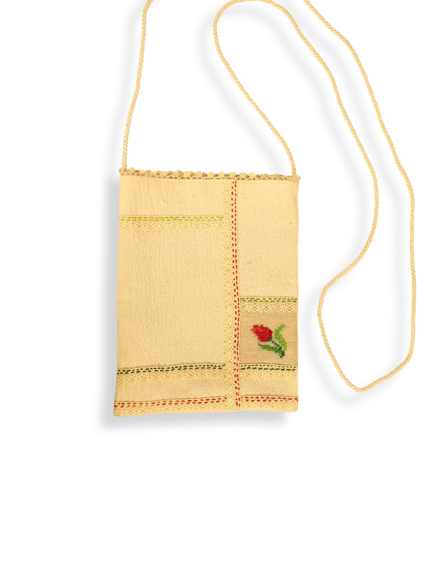 Eflani Dokuma – Lale Motifli Keçi Yünü Kese