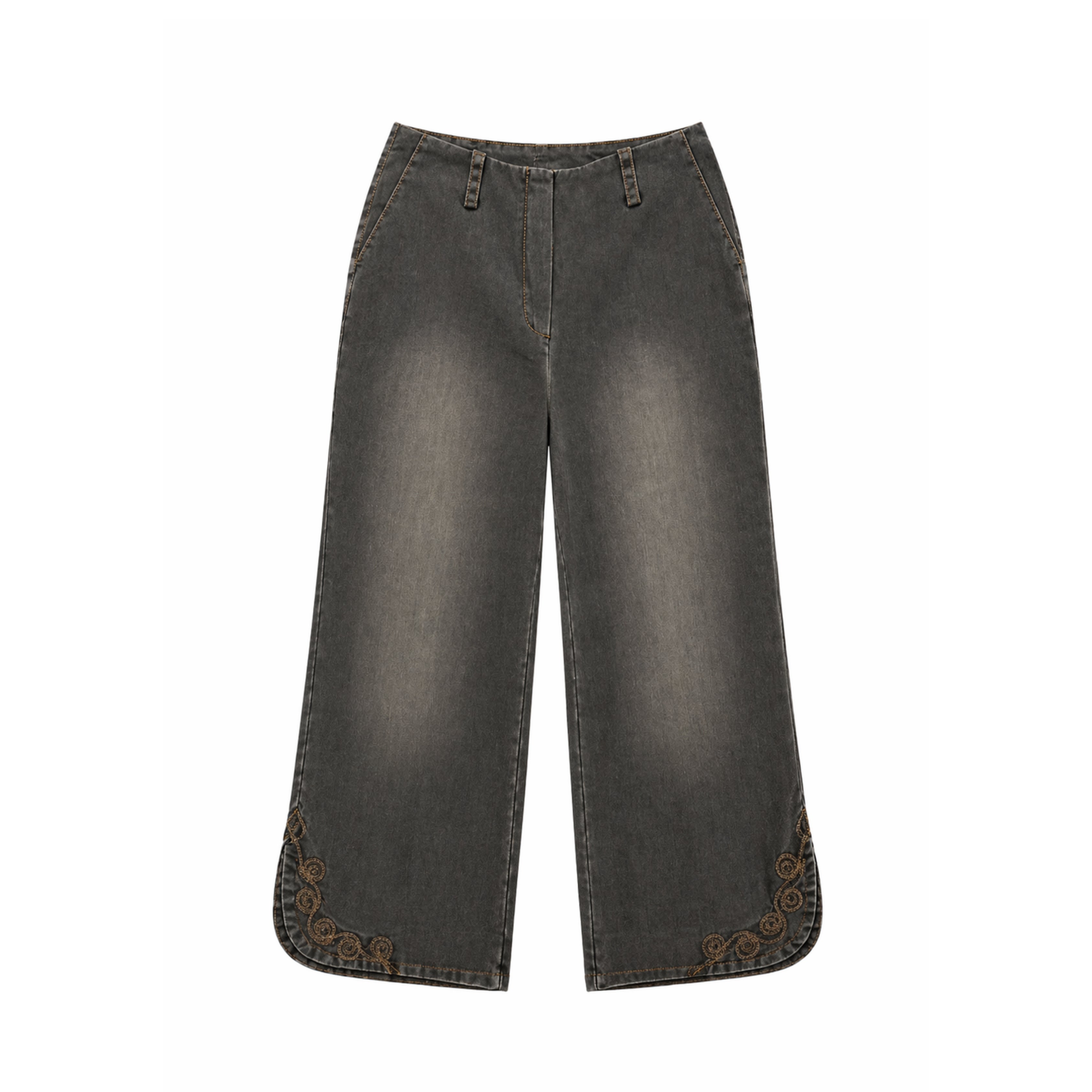 Taş Mavi İz – Kapitone Detaylı Denim Ceket & Pantolon Takım