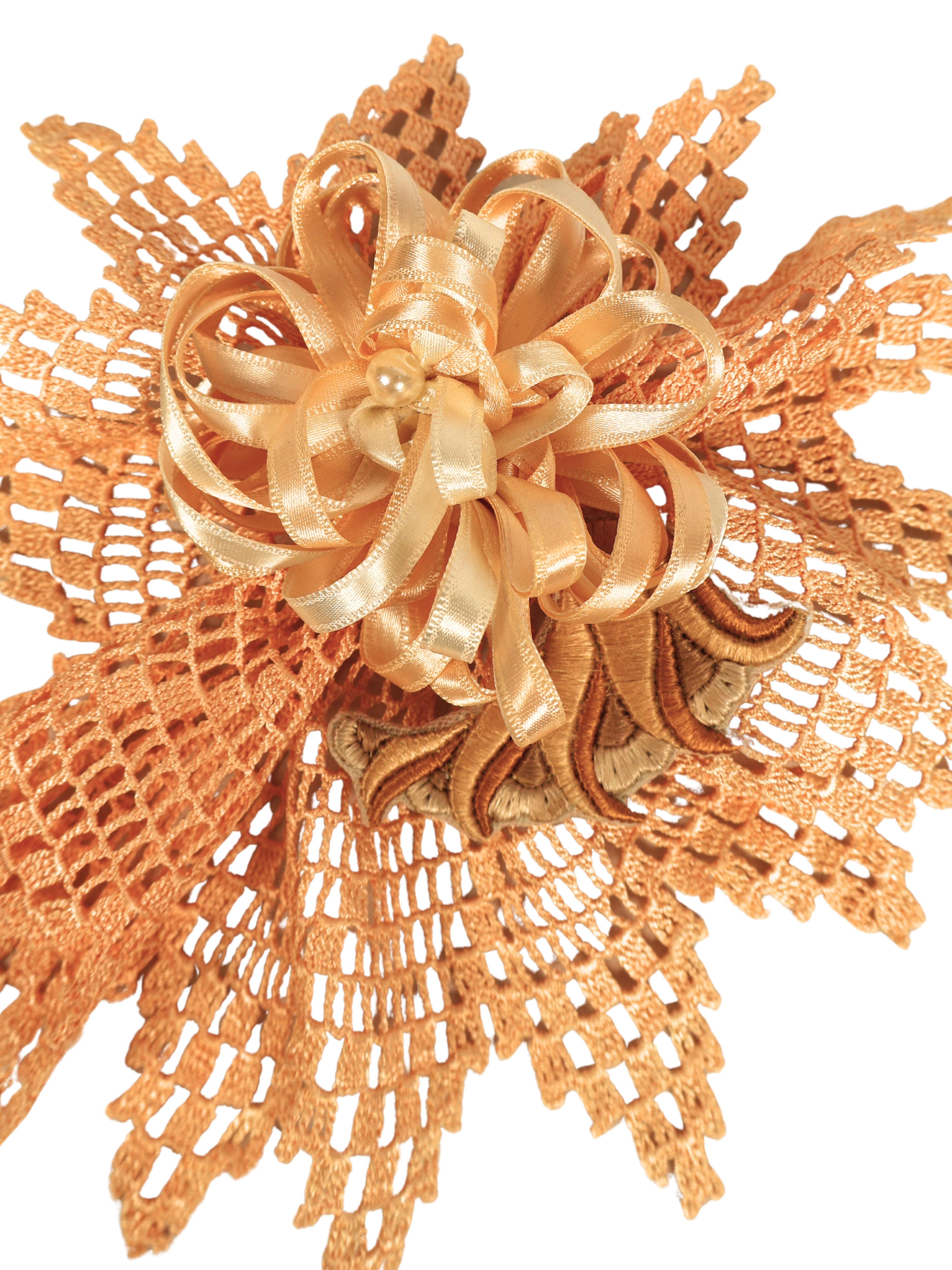 Yavruağzı Gül – Filoş İplik El Örgüsü Özel Tasarım Takı