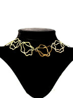 Iz's Wave - Brass Necklace with Brooch Pin