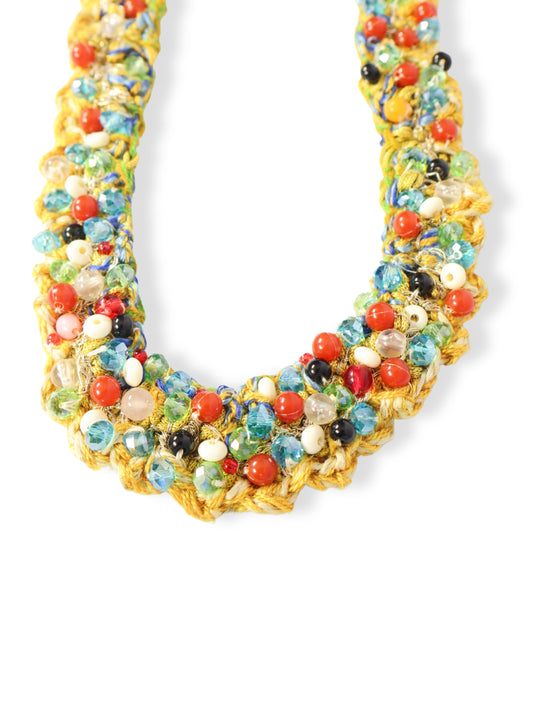 Tuba – Color Spiral Bead Path Necklace