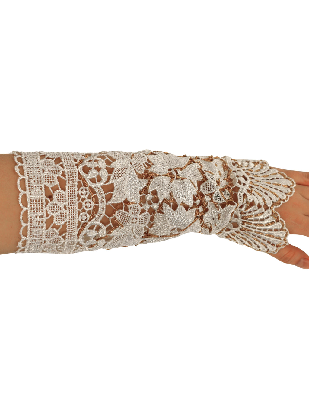 Altın İz – Güpür Dantel & Gold Sim Detaylı Bileklik