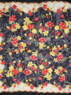 Renkli İz – 1990’lardan Uyarlama Dantelli Antika Yazma Örtü