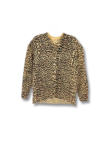 Cesur Şıklık – Leopar Desenli Hırka Bluz Takımı