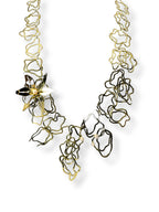 Iz's Wave - Brass Necklace with Brooch Pin
