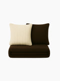 Mora – Brown Double Vintage Blanket & Pillow Set