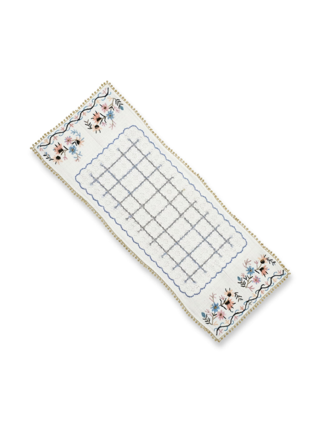 Altın Nakış – 1940’lardan Uyarlama Bürümcük Keten Örtü Seti