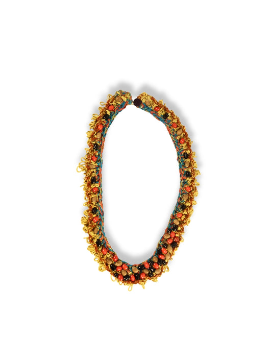 The Brief Form of Elegance Colorful Crystal and Natural Stone Mini Vintage Necklace