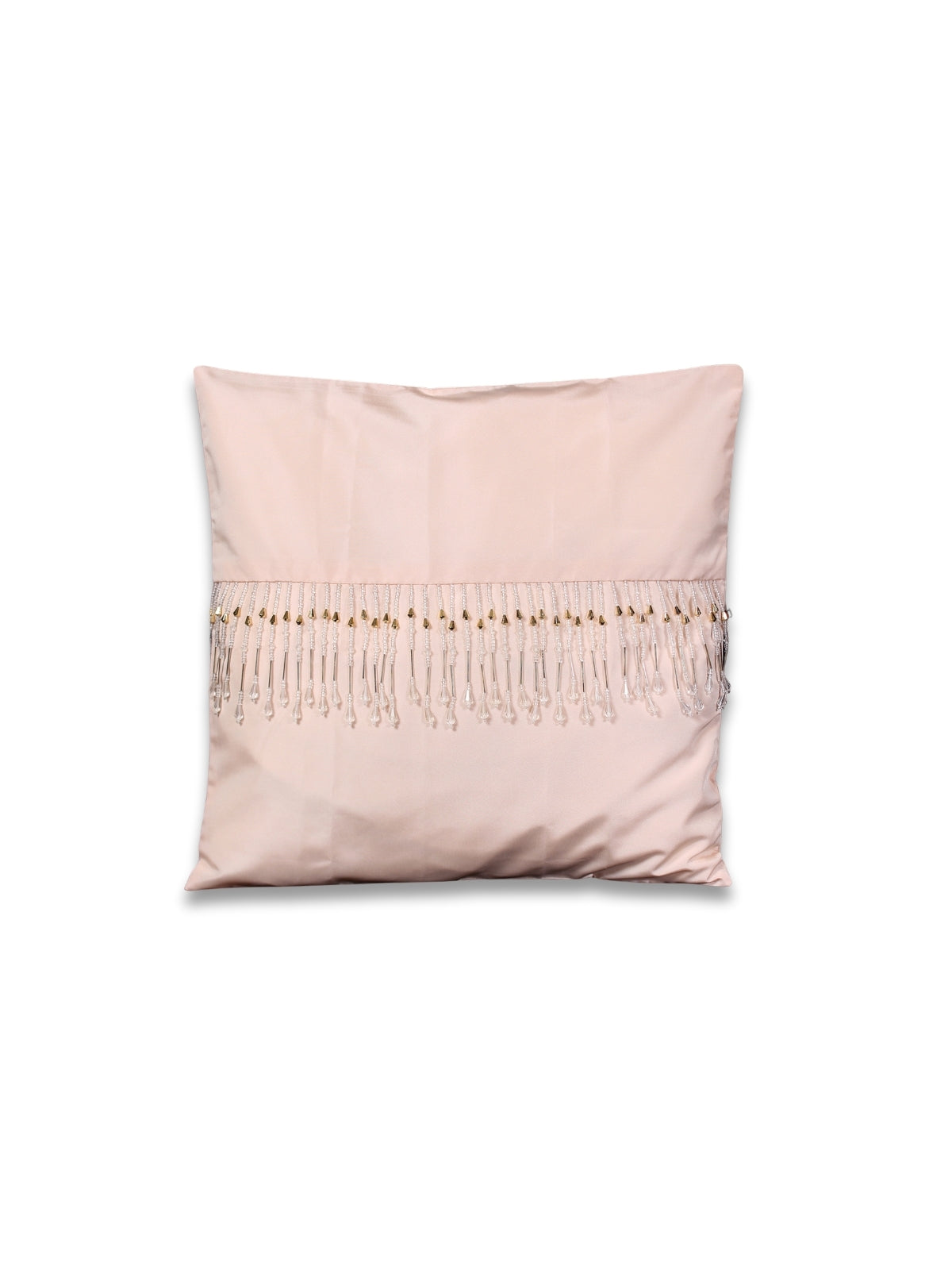 Somon Işıltı – Taş Detaylı İpek Tafta Kırlent Kılıfı