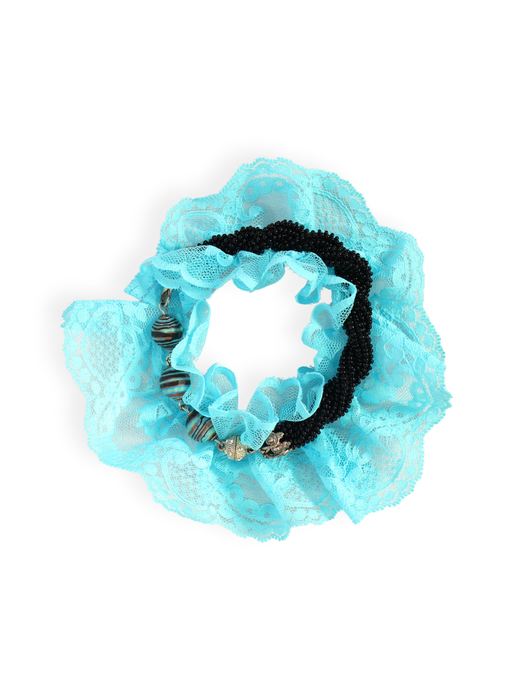 Berra – Renkli Köpük ve Fırfırlı Hat Bilekliği