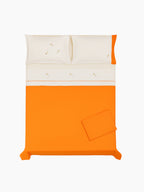 Honey - Bee Motif Cotton Linen Duvet Cover Set