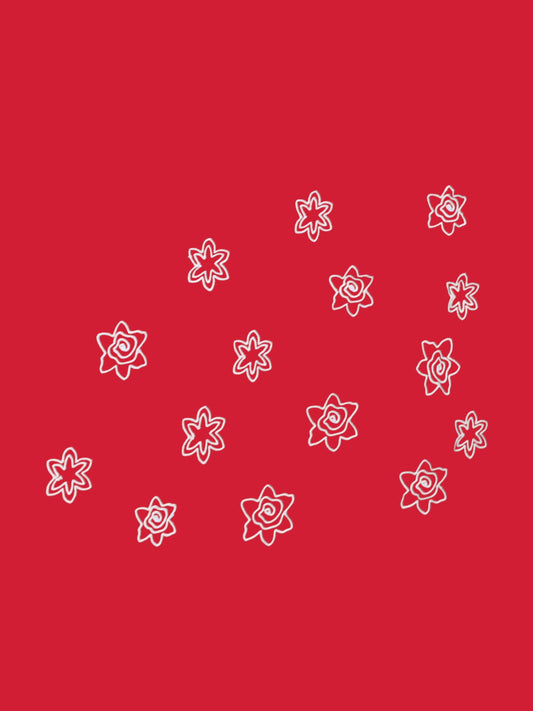 Kırmızı Yelpaze – Japon Kadın Motifli Pamuklu Saten Nevresim Takımı