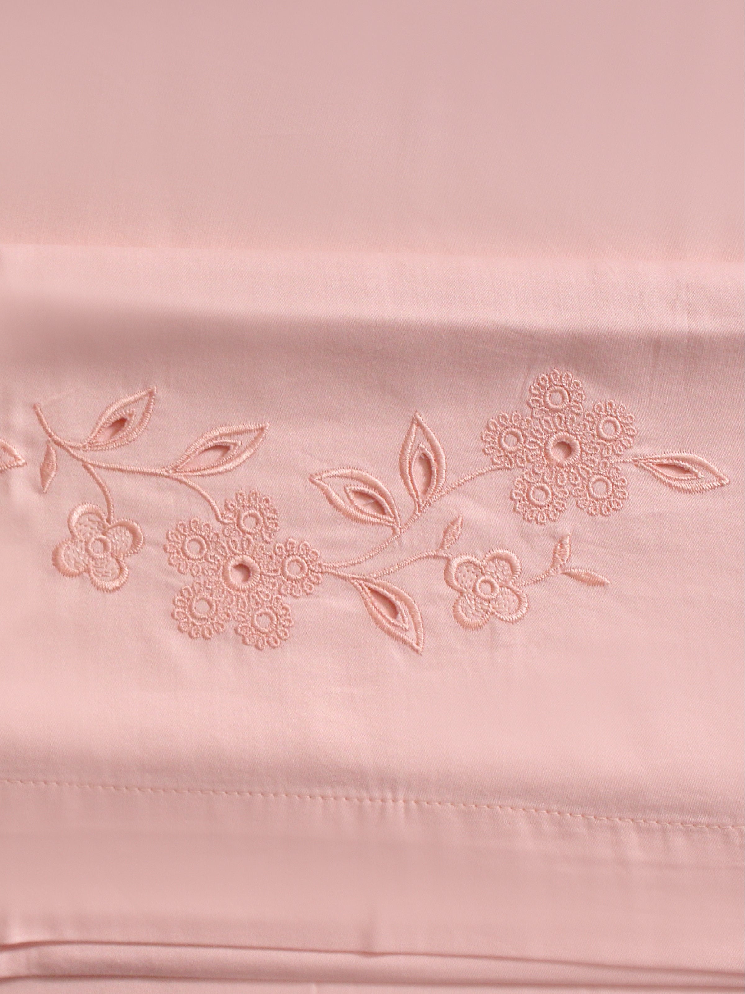 Pelin – Ajurlu Nakışlı Pamuklu Saten Nevresim Takımı