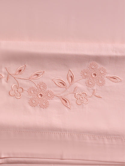 Pelin – Ajurlu Nakışlı Pamuklu Saten Nevresim Takımı