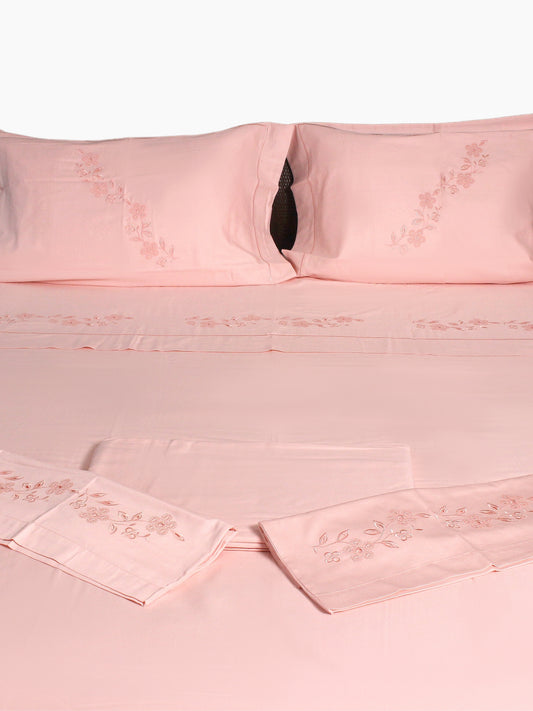 Pelin – Ajurlu Nakışlı Pamuklu Saten Nevresim Takımı