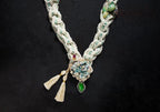 Spring Tip – Silk Mortar Necklace with Ribbon and Stones