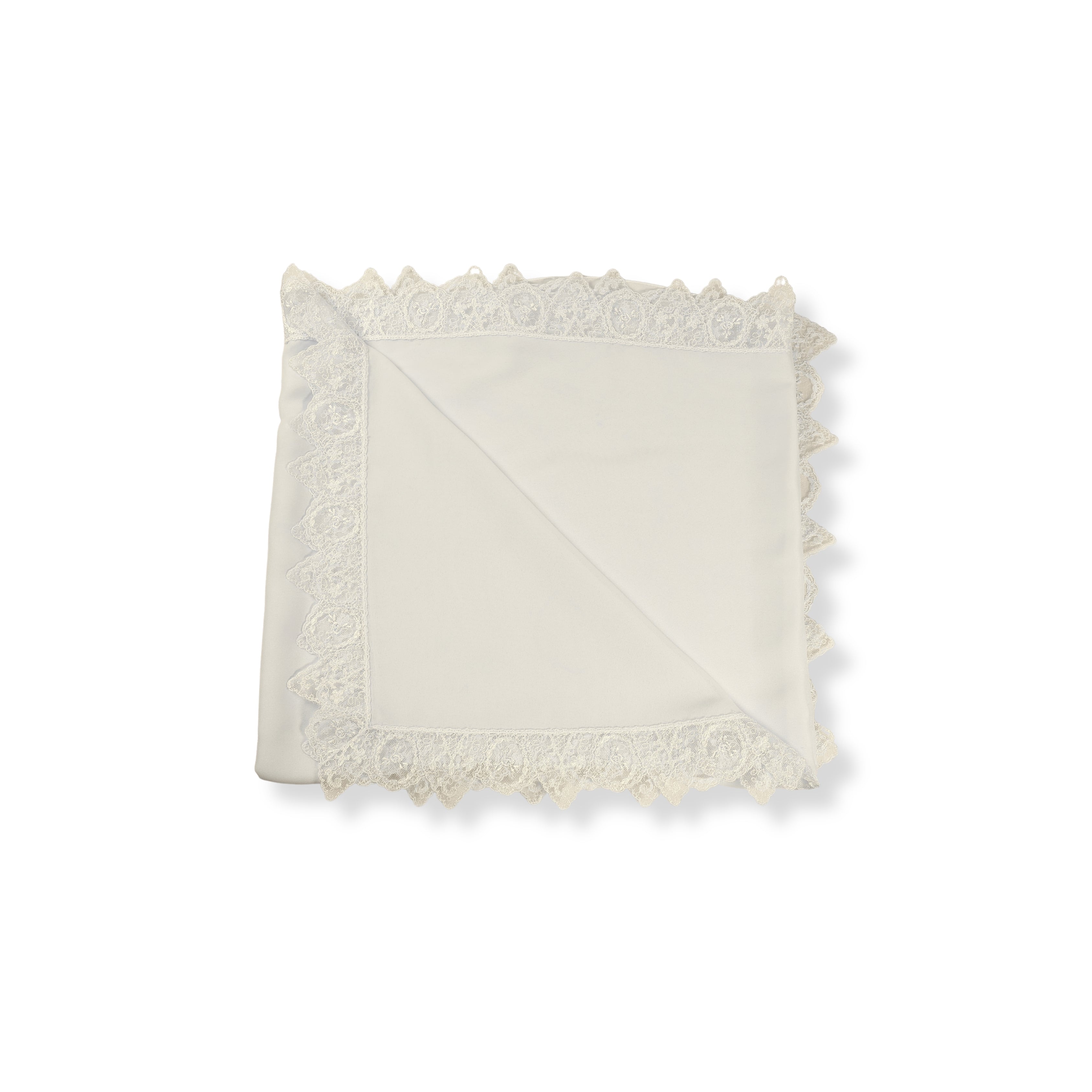 Dantelin Sükûneti – Ekru Krep Demor ve Fransız Dantel Süslemeli Namaz Başörtüsü