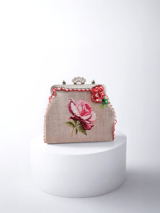 Pelin – Natural Rose Garden Vintage Bag